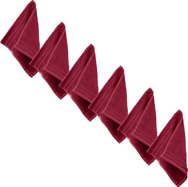 

Мини-полотенца Erwin Müller 6er-Pack 202515, 30x1x30 см цвет weinrot