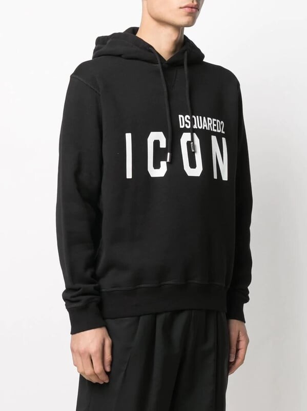 

Толстовка с принтом в виде значков Dsquared2, черный