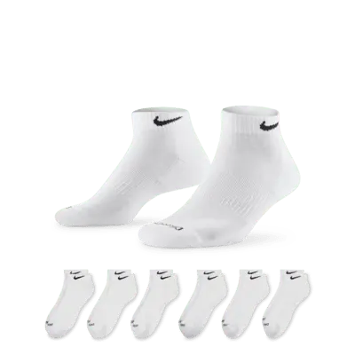 

Носки Nike Everyday Plus Cushioned Training Ankle (6 шт), белый/черный
