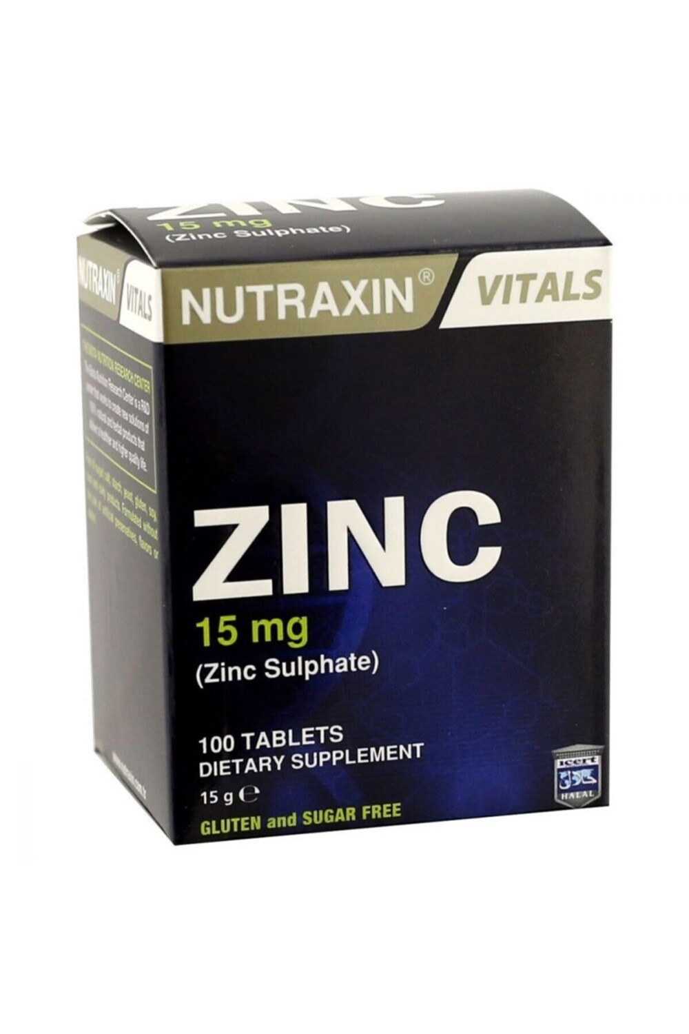 

Nutraxin Сульфат цинка 15 мг 100 таблеток