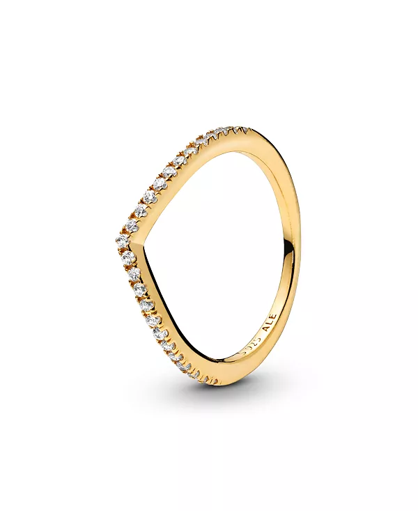 

Кольцо-Висюлька с кубическим цирконием, неподвластное времени Pandora, gold