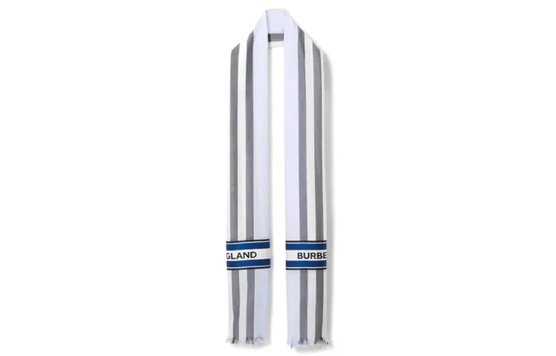 

Мужской вязаный шарф Burberry, Blue