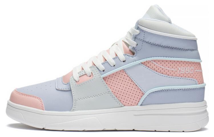 

Кроссовки LINING Retro 90 Lifestyle Shoes Women's High-top Blue, голубой, Синий, Кроссовки LINING Retro 90 Lifestyle Shoes Women's High-top Blue, голубой
