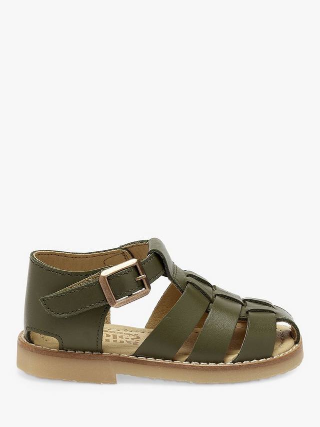 

Детские кожаные сандалии Noah Fisherman Young Soles, Olive