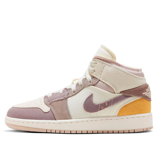

Кроссовки 1 mid se craft 'inside out - taupe haze' Air Jordan, мультиколор