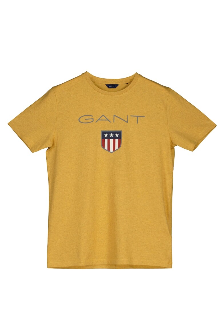 

Футболка Shield свободного кроя с логотипом Gant, охра