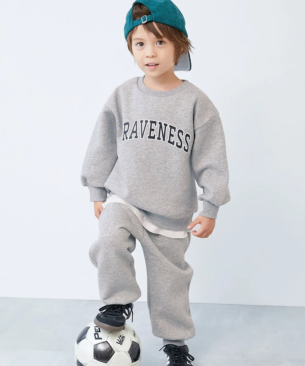 Теплый флисовый комплект с логотипом колледжа, размер 25AW Devirock, 001-Logo-Heather Gray