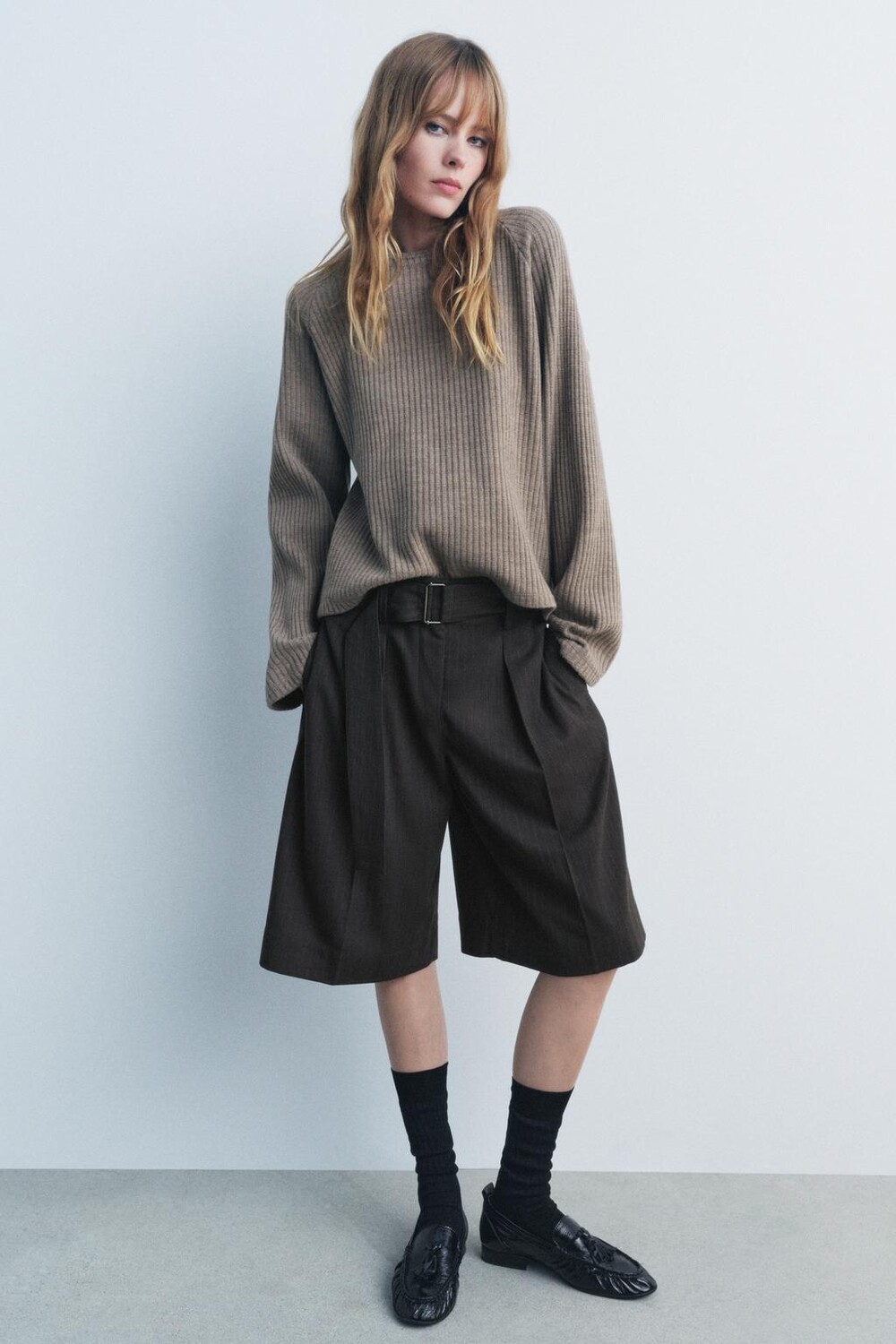 

Мягкий свитер ZARA, цвет brown vigore