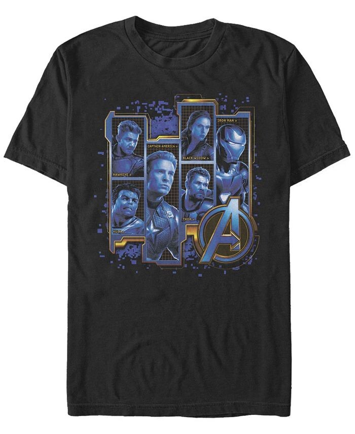

Мужская коробка с портретами Marvel Avengers Endgame, футболка с коротким рукавом Fifth Sun, черный
