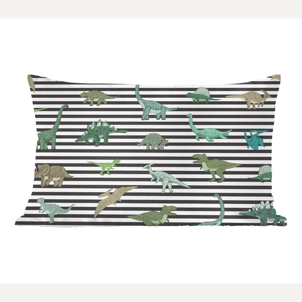 

MuchoWow Декоративная подушка Диванная подушка Декоративная подушка для гостиной 60 x 40 см Детская комната - Динозавры - Черный - Мальчики - Девочки - Дети - Чехлы на подушки - Декоративные чехлы на подушки - Декоративные чехлы на подушки