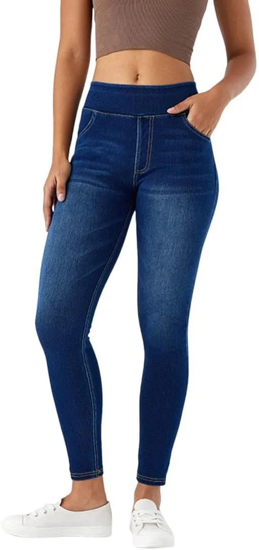 

Женские джинсы скинни с высокой талией и эффектом стройняшки BKmyth