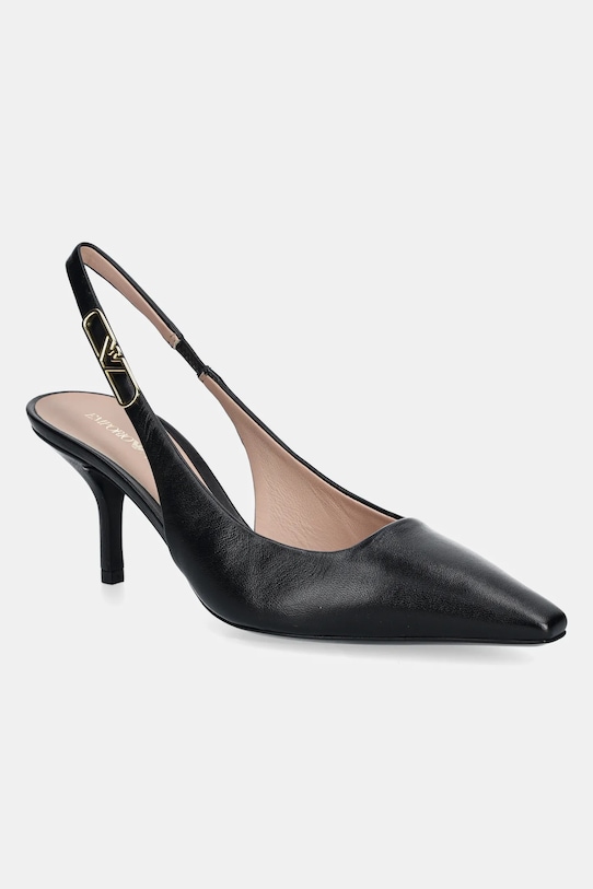 Кожаные туфли Emporio Armani, черный