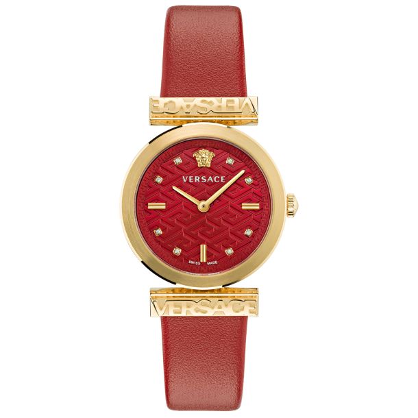 

Женские кварцевые часы Versace Regalia 34 мм, красный