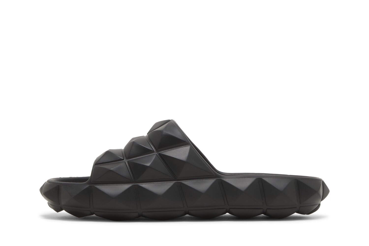 Шлепанцы Valentino Roman Stud Turtle Slide, черный — фото 3