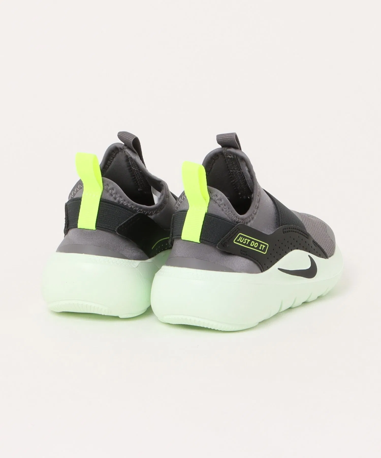 Детские кроссовки NIKE FLEX RUNNER 4 PS лёгкие, без шнурков, серые — фото 2