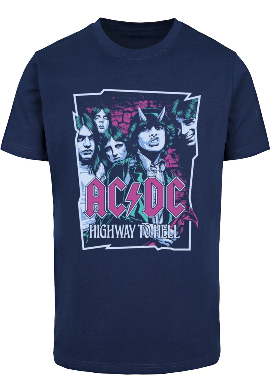 

Рубашка Merchcode ACDC - Higway to Hell, цвет marine blue/Turquoise/Light blue