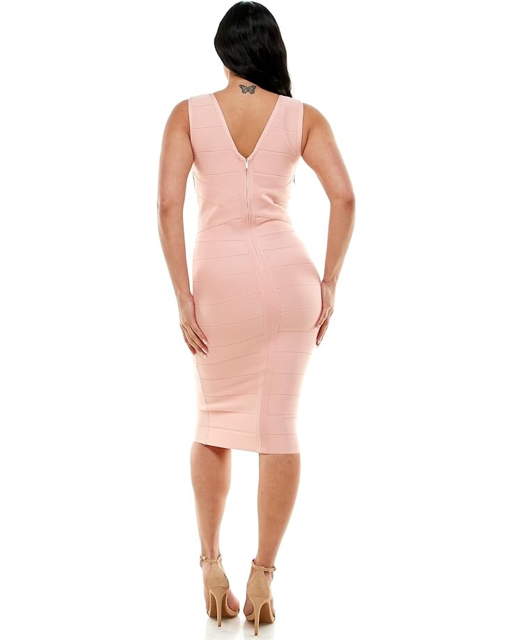 

Платье Bebe Bandage Midi Dress, цвет Blush