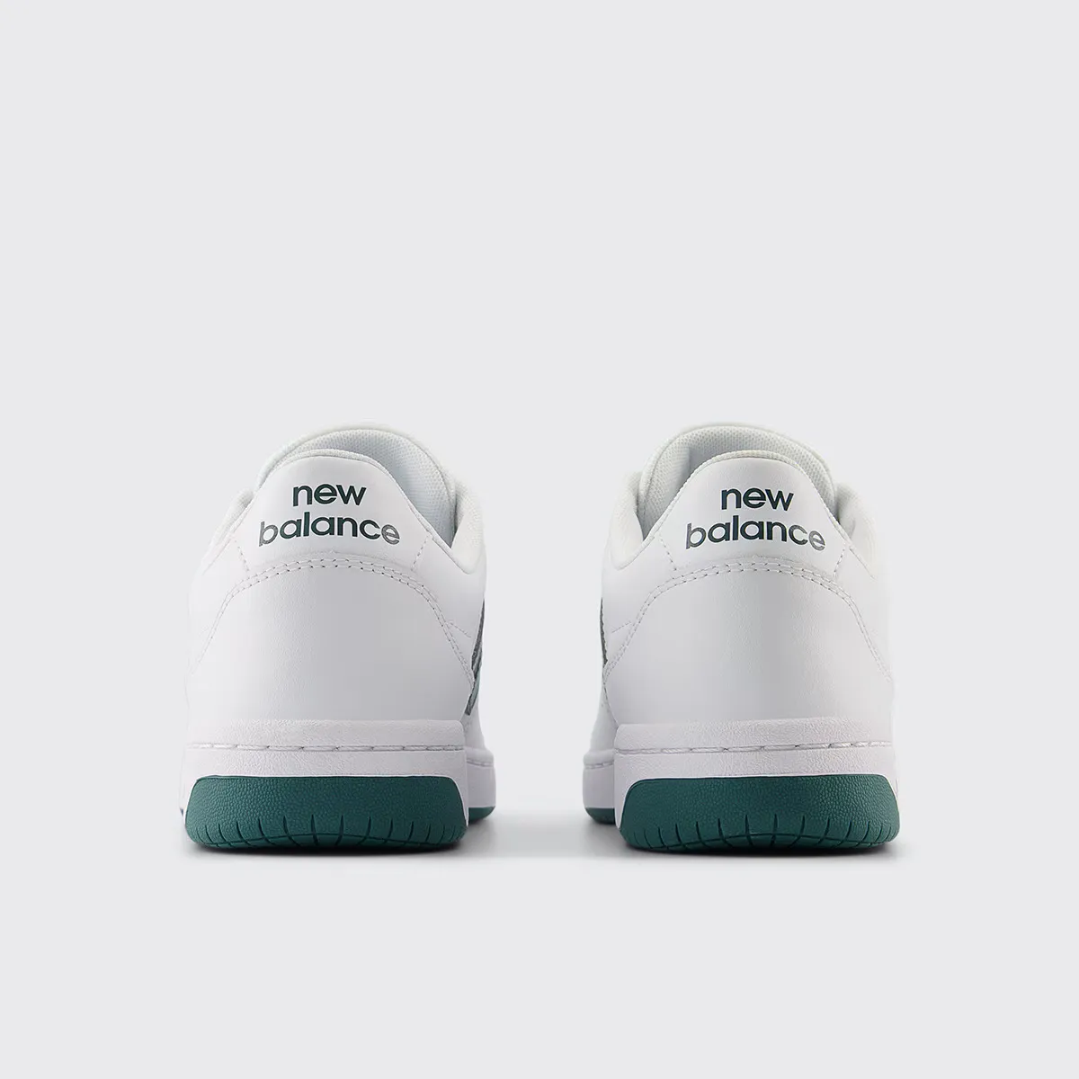 Unisex BB80 New Balance повседневные кроссовки, белый/зеленый — фото 4