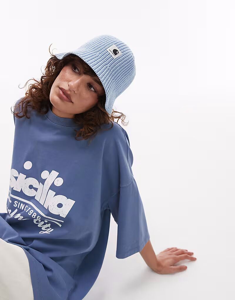 

Шляпа Carhartt WIP Paloma светло-голубого цвета