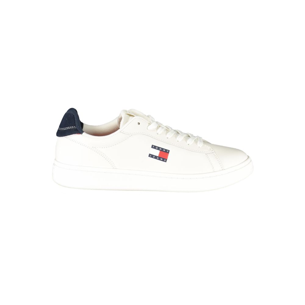 

Белые кожаные мужские кроссовки Tommy Hilfiger, белый