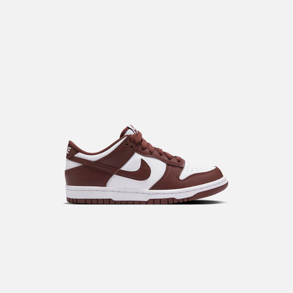 

Кроссовки Nike GS Dunk Low, цвет White/Gym Red/Redwood