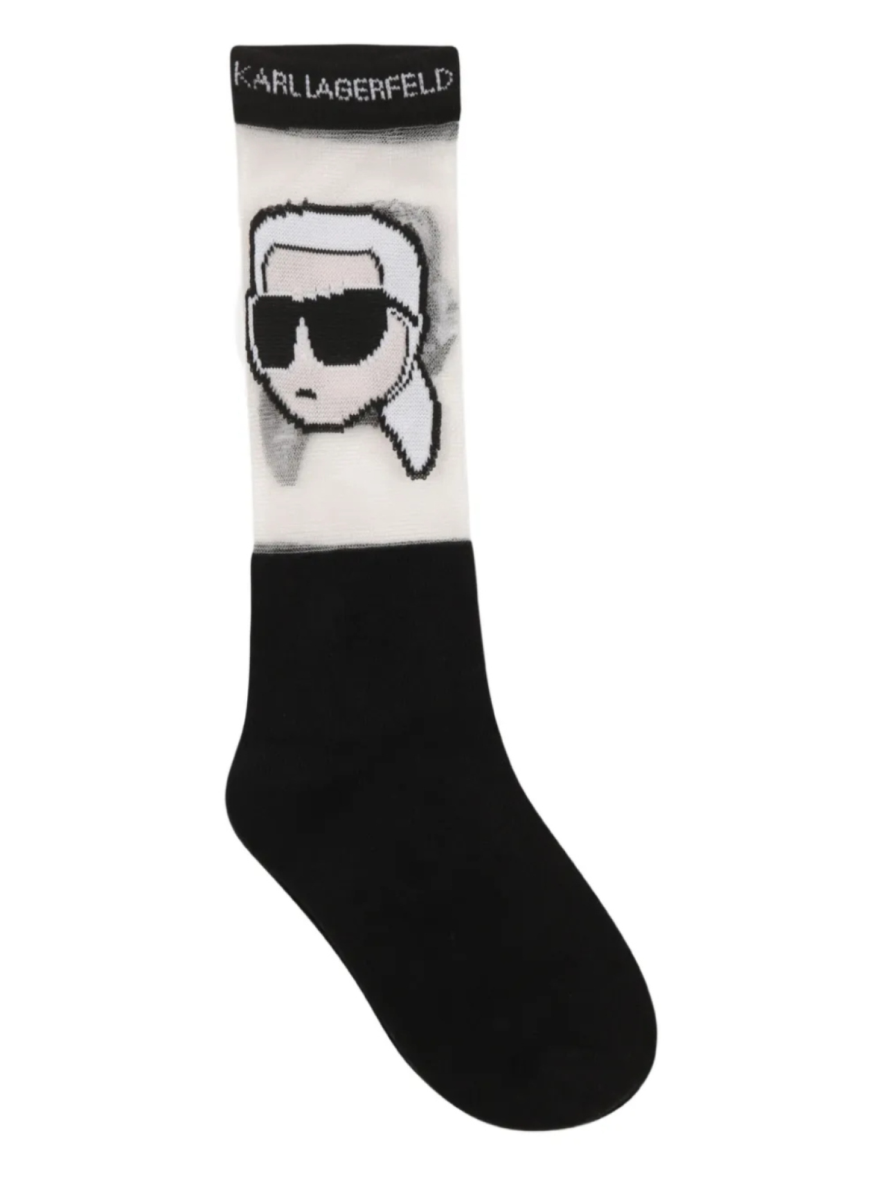 

Носки Karl Lagerfeld Kids с логотипом в технике интарсия, черный