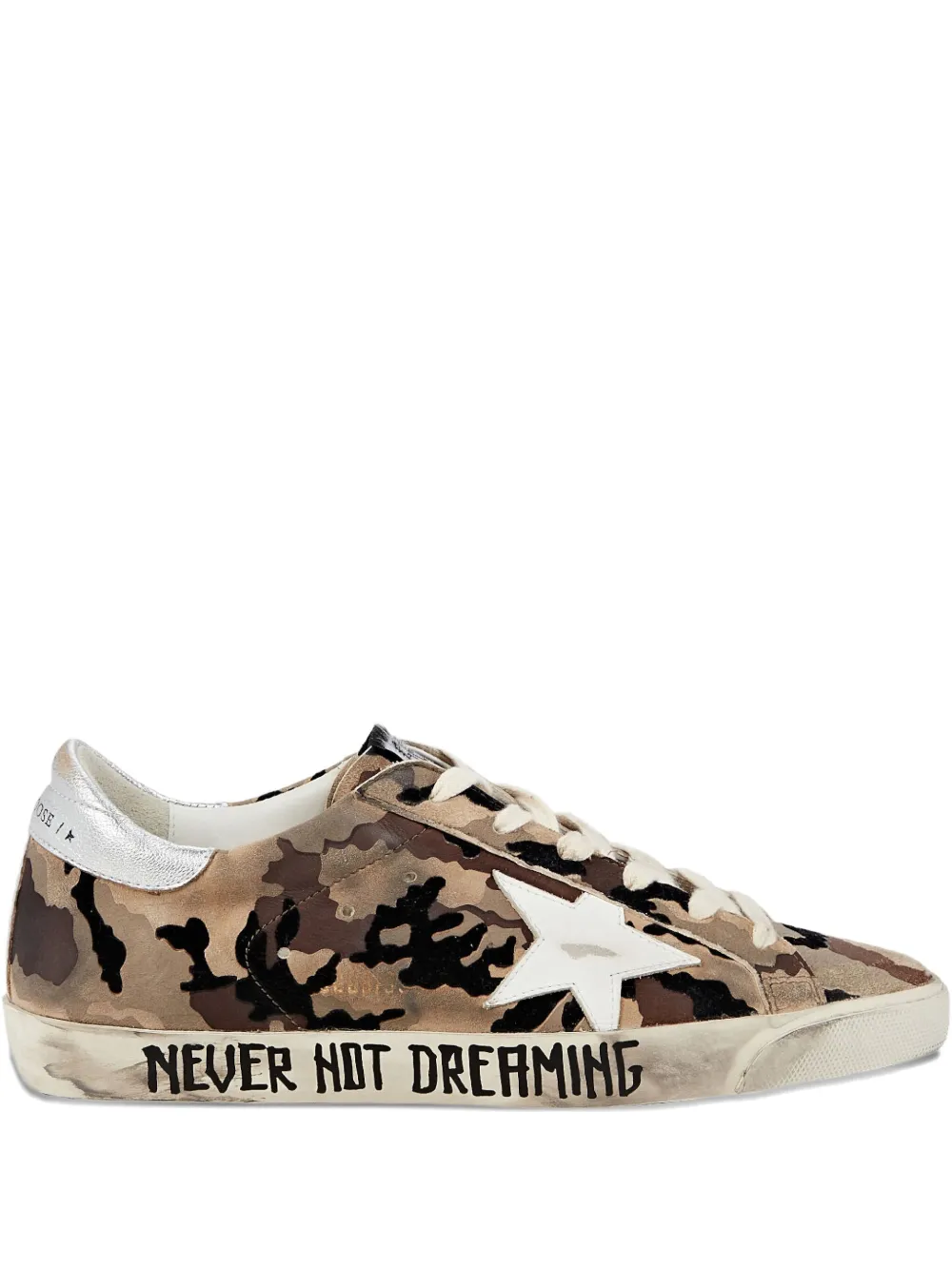 

Кеды Superstar Camo Flock Upper Leather Star GOLDEN GOOSE, коричневый