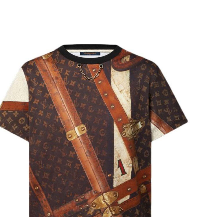 Футболка женская Louis Vuitton, коричневый — фото 2