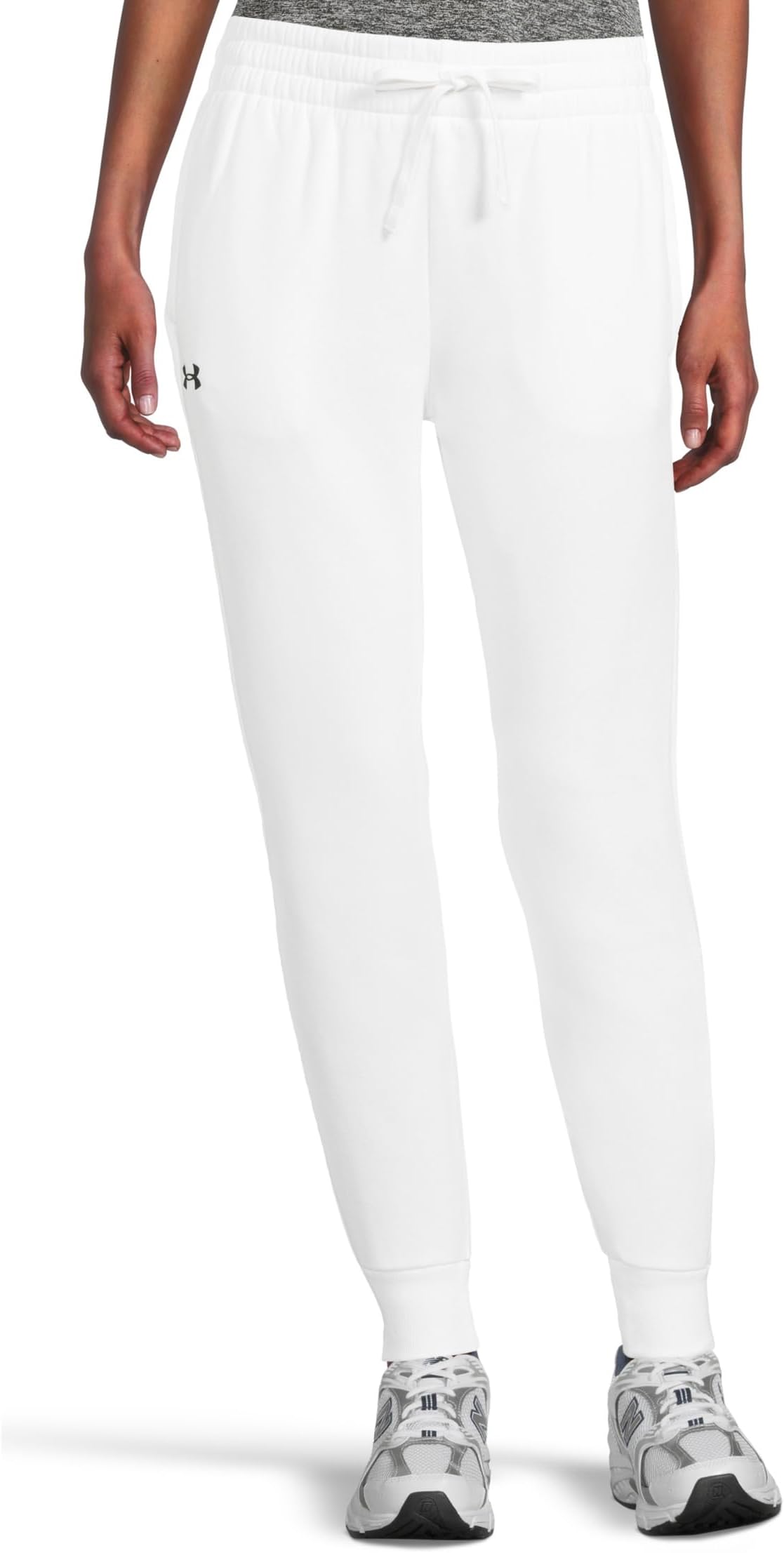 

Брюки Under Armour Rival Fleece Joggers, цвет White/Black 1