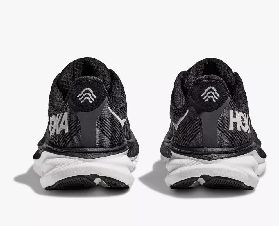 Кроссовки Hoka One One Clifton 9 1127895-BWHT Мужские Черно-белые Беговые — фото 3