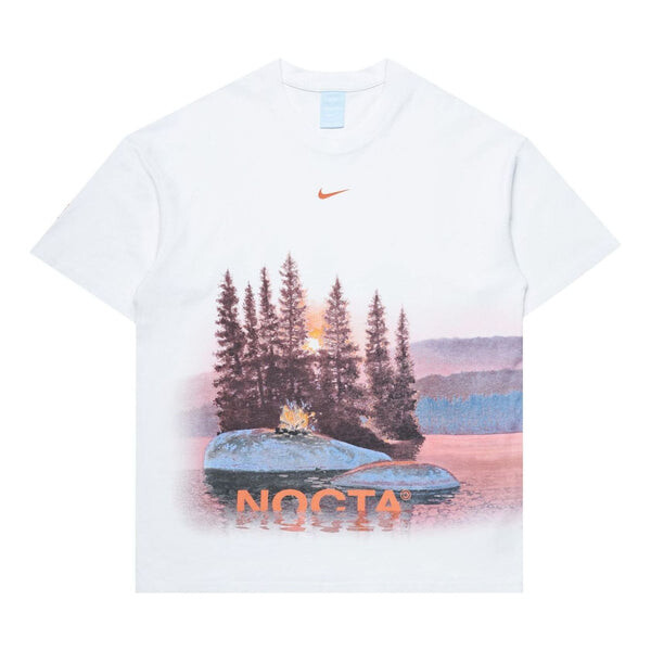 

Футболка x nocta opal reels t-shirt asia sizing 'white' Nike, белый