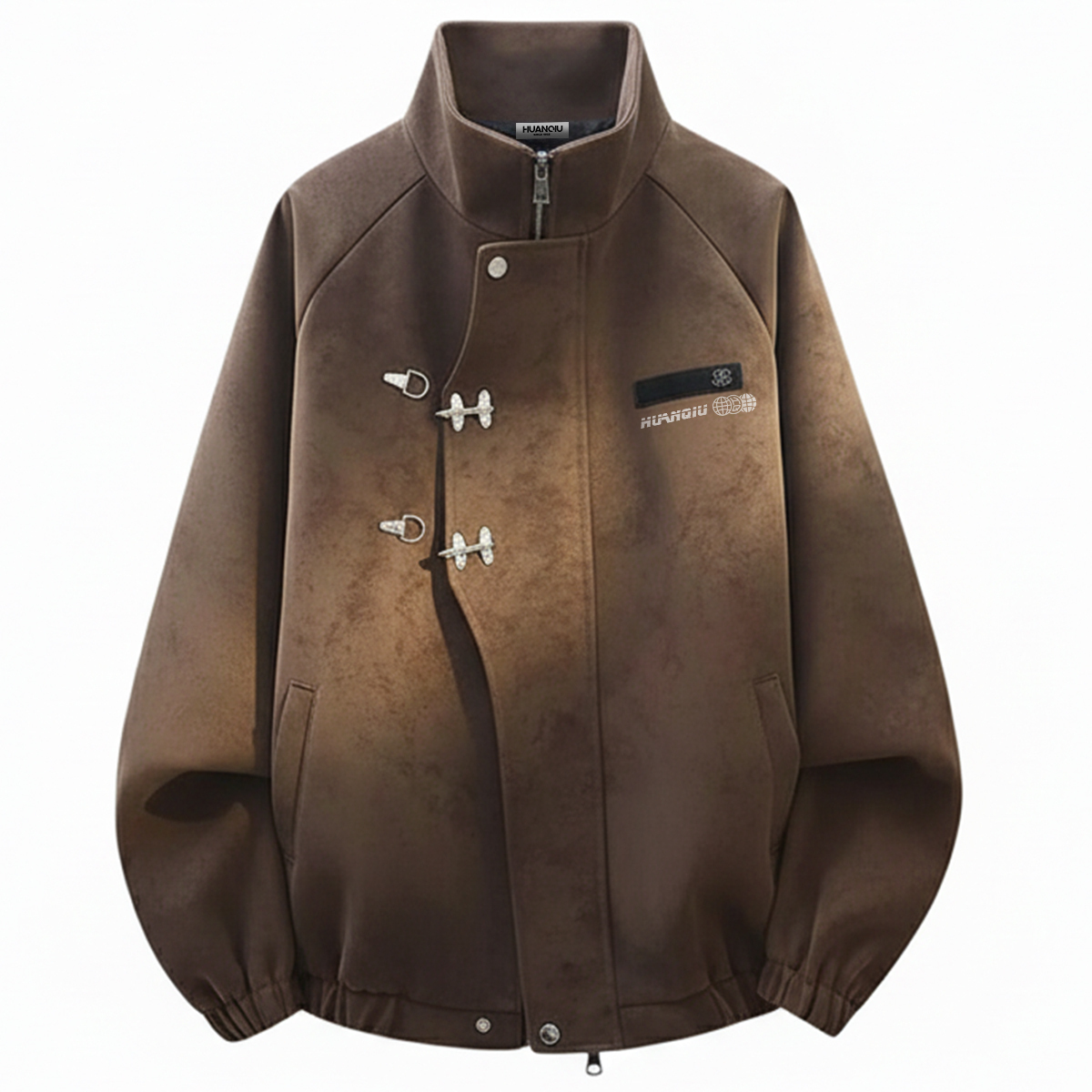 

Пуховик Unisex Stand Collar Thickened HUANQIU, coffee (padded and thickened)