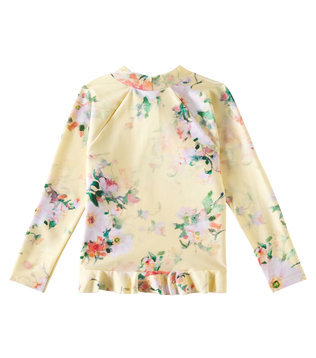 Эверли цветной рашгард для плавания Zimmermann Kids, Yellow Watercolour Floral — фото 3