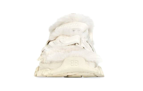 Сандалии track sandals 'fake fur white' Balenciaga, белый — фото 3