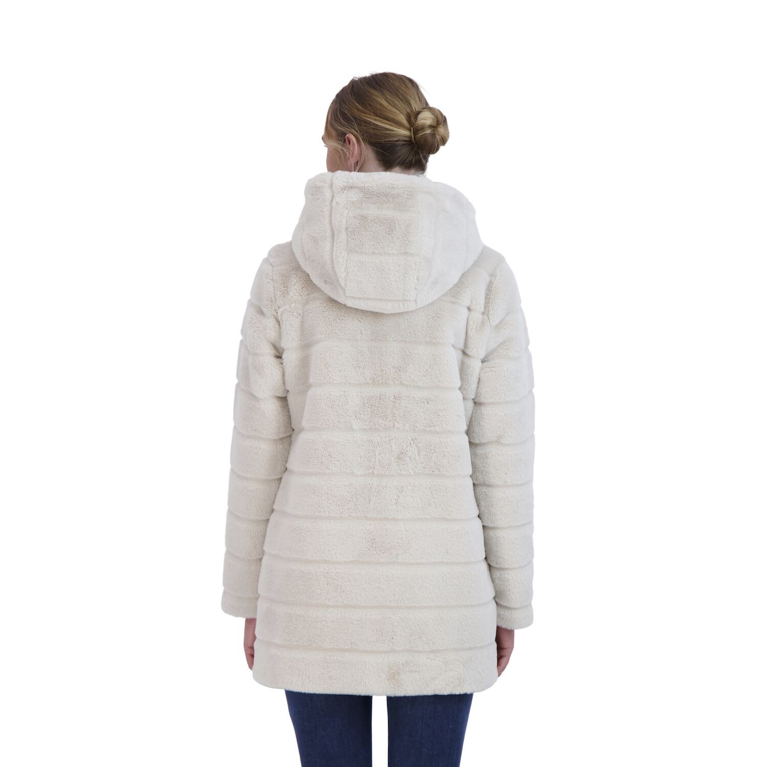 

Женское двустороннее пальто из искусственного меха с капюшоном Sebby Collection Sebby Collection, Коричневый, Женское двустороннее пальто из искусственного меха с капюшоном Sebby Collection Sebby Collection