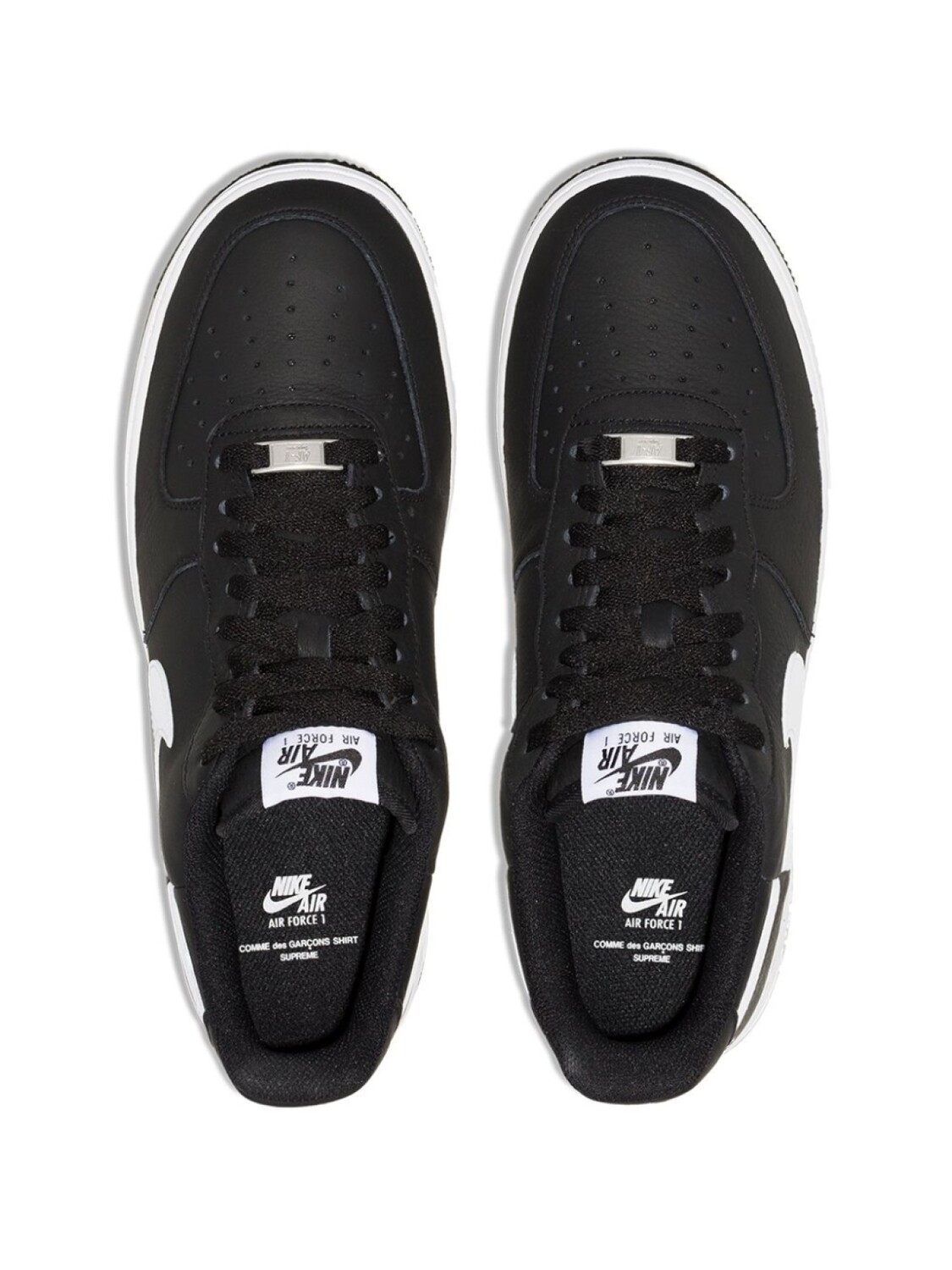 Nike кроссовки Air Force 1 из коллаборации с Comme des Garçons и Supreme, черный — фото 4