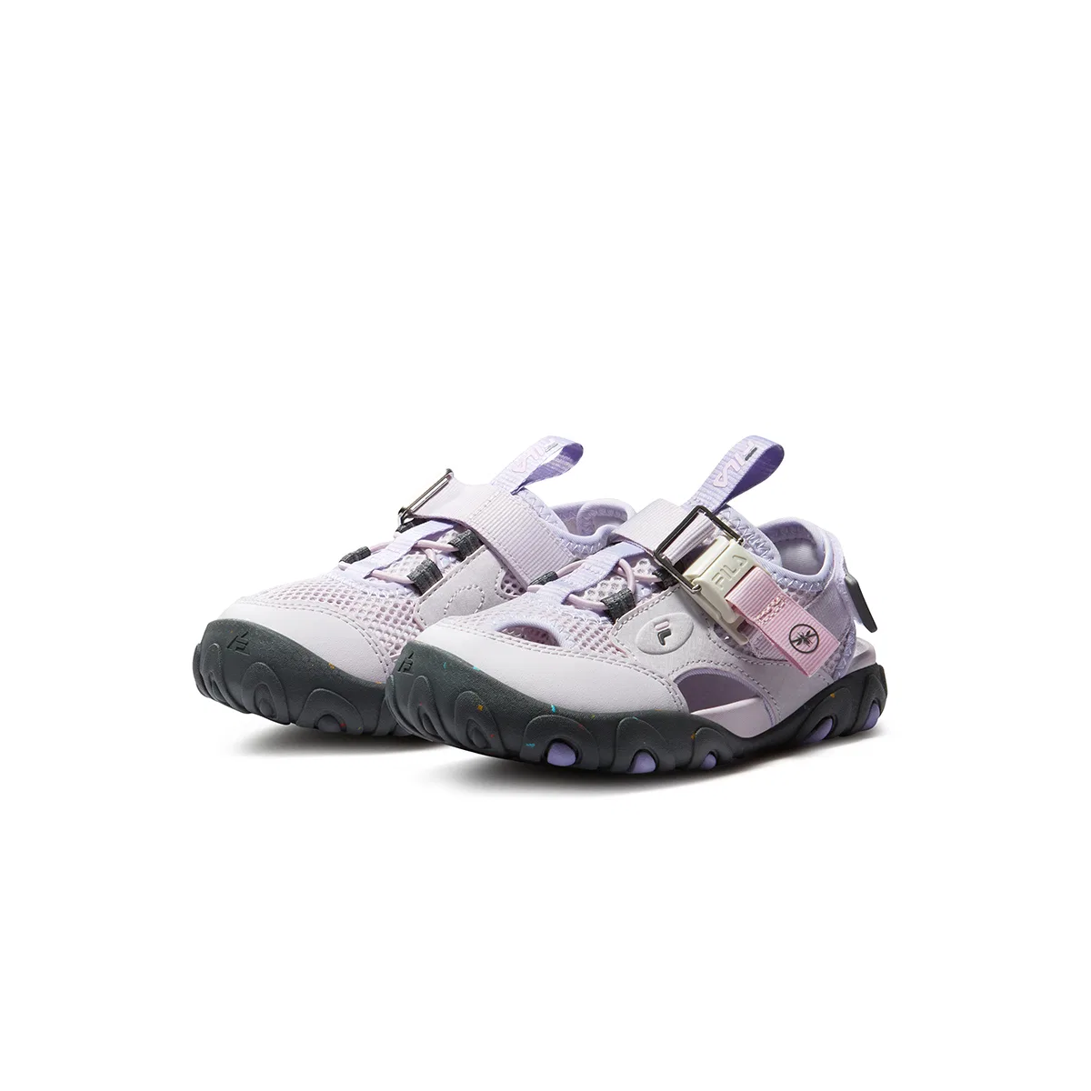Детские сандалии SEASON FSW из искусственной кожи и текстиля, цвет Romantic Purple/Heather Purple FILA KIDS — фото 4