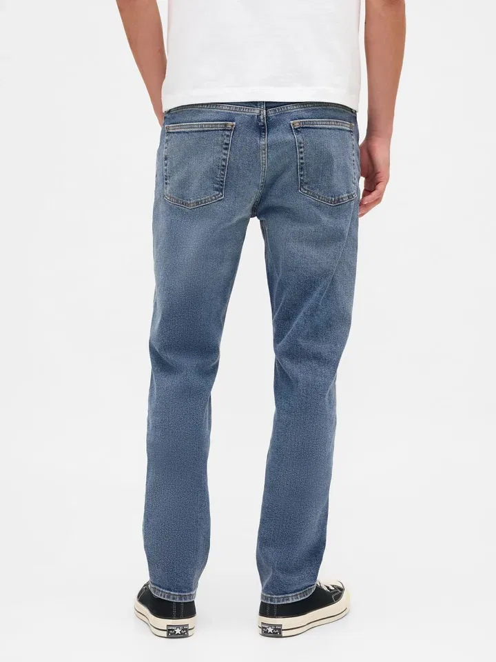Джинсы slim fit, GAP, синий — фото 3
