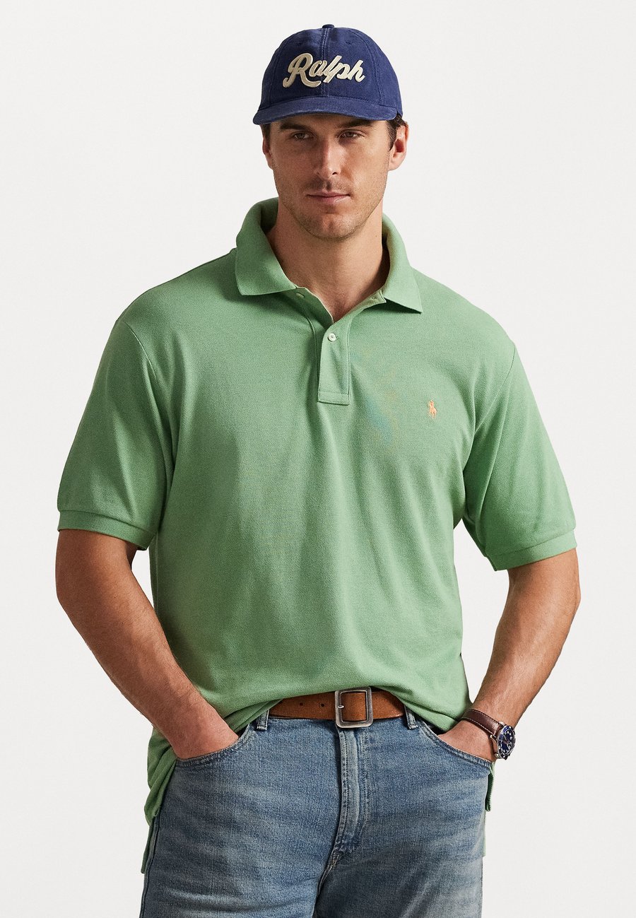 

Поло Polo Ralph Lauren Big & Tall THE ICONIC MESH POLO SHIRT, Outback Green/Green, Зеленый, Поло Polo Ralph Lauren Big & Tall THE ICONIC MESH POLO SHIRT, Outback Green/Green