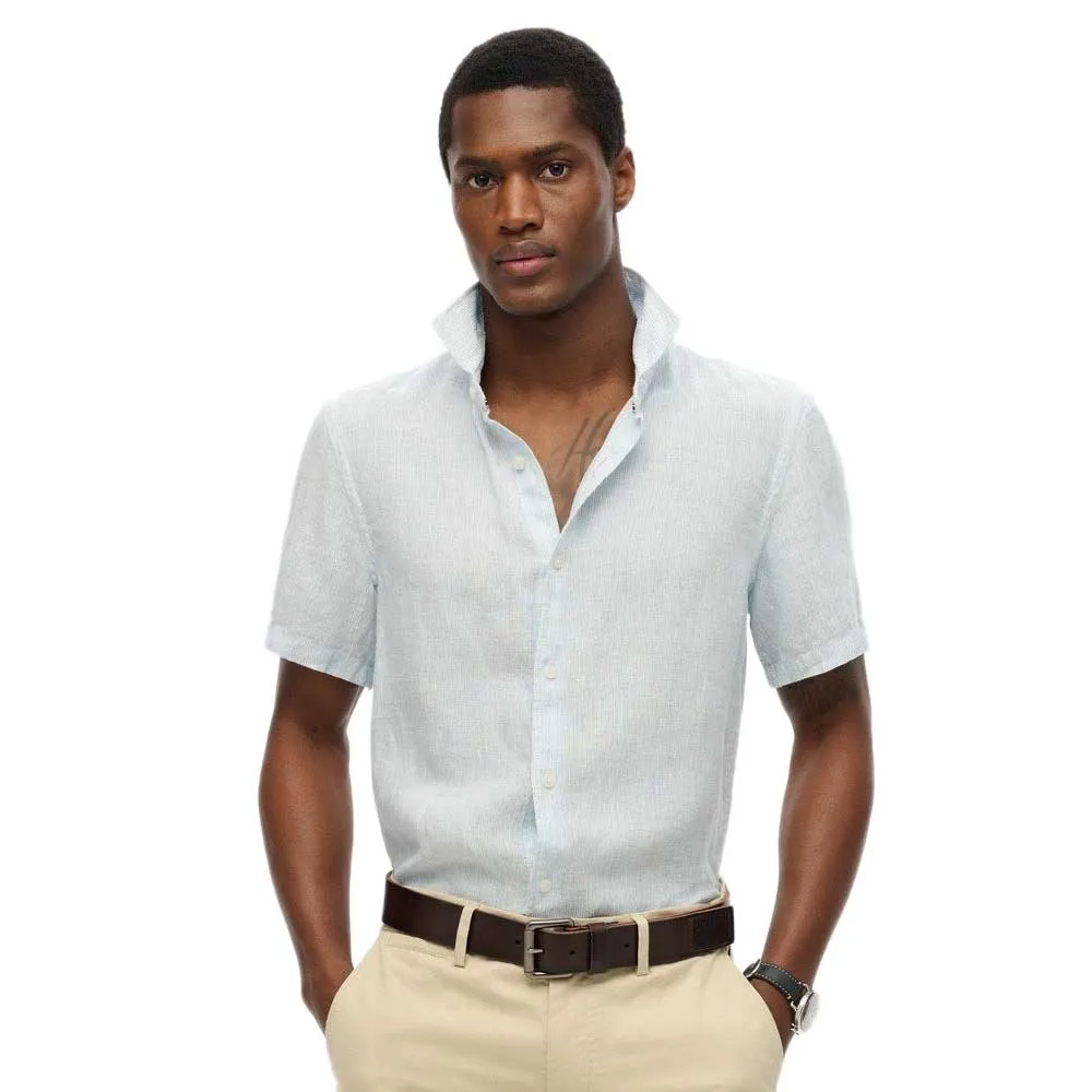 

Рубашка с коротким рукавом Superdry Vacation Linen, синий