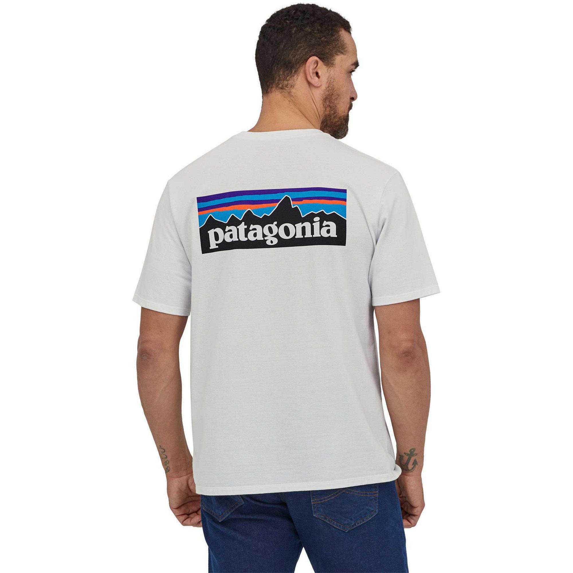 

Мужская футболка с логотипом P-6 Responsibili. Patagonia, White, Белый, Мужская футболка с логотипом P-6 Responsibili. Patagonia, White