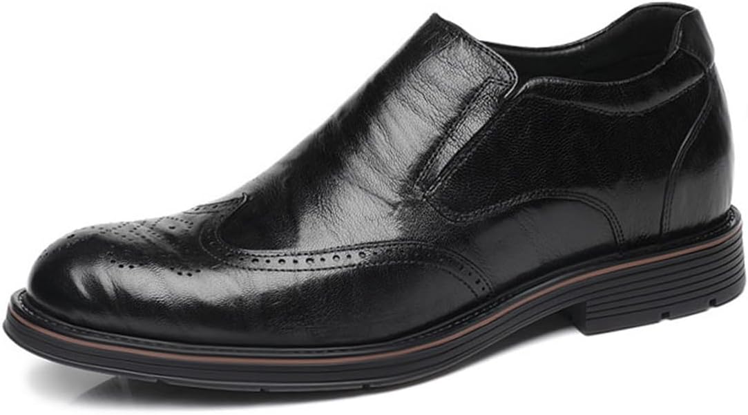 

Мужские невидимые туфли VIBLiSS с увеличением роста, деловые, формальные, без шнурков, оксфорды, комфортные, модные, для свадьбы, офиса и вождения, черный