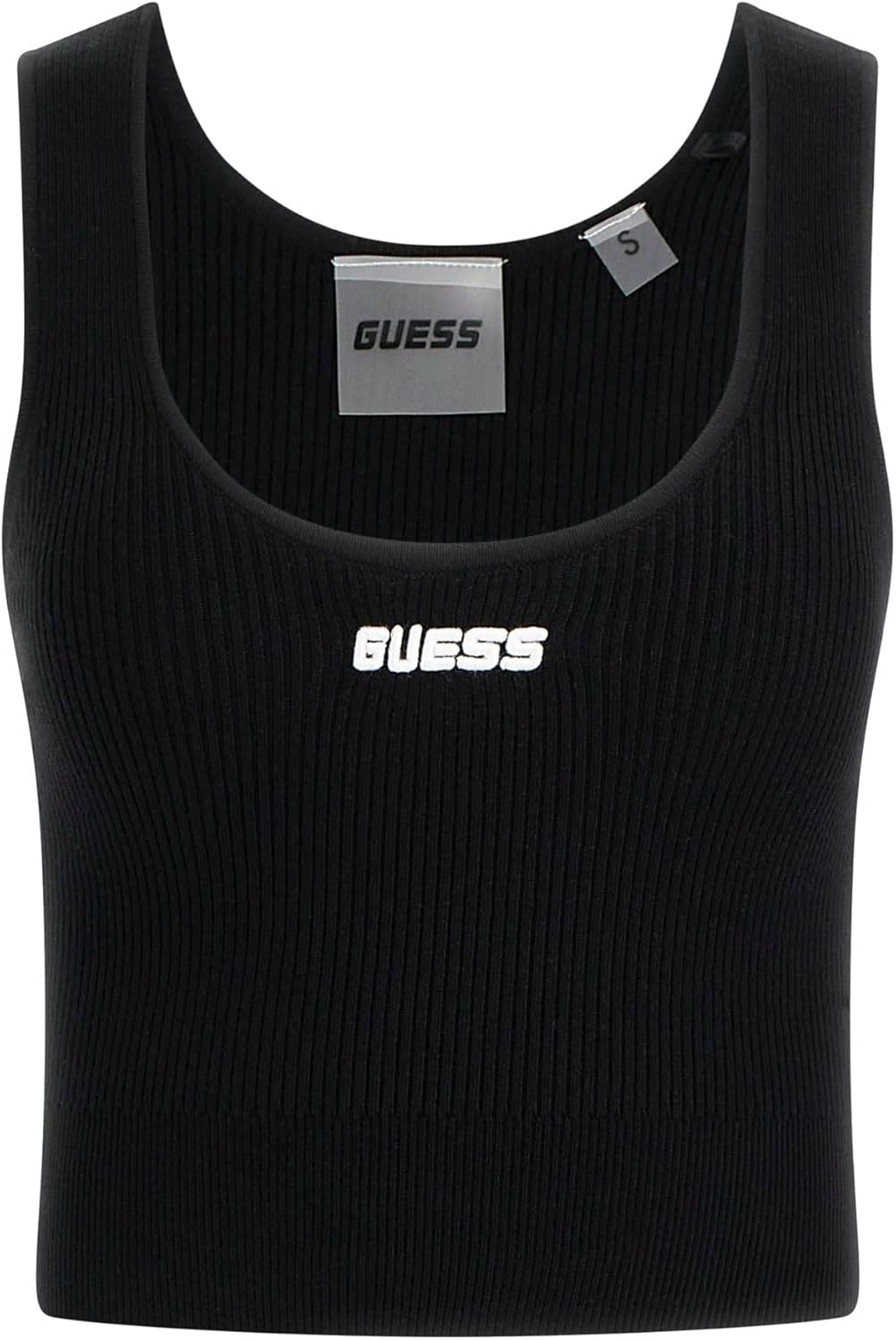 

Guess Women's Eco Flaminia Ribbed Bralette Sweater, Jet Black