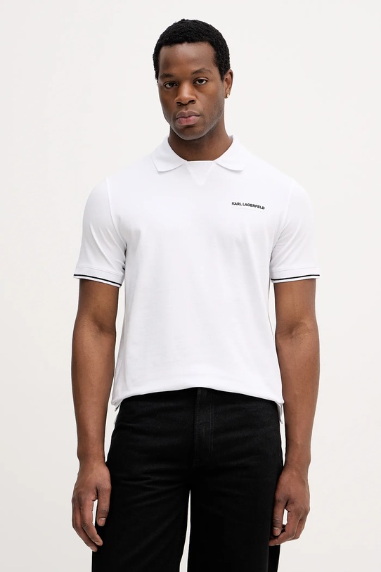 

Поло Karl Lagerfeld, белый