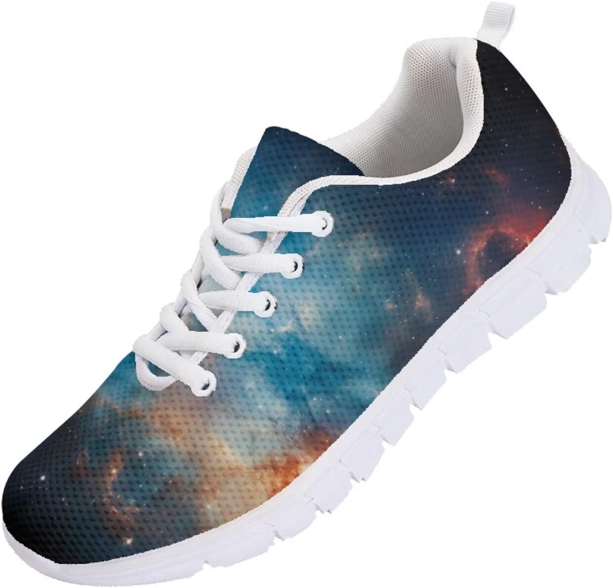 

Кроссовки для бега мужские Funnydude с забавным принтом, комфортные теннисные кроссовки, дышащие сетчатые кроссовки для спортзала, Galaxy