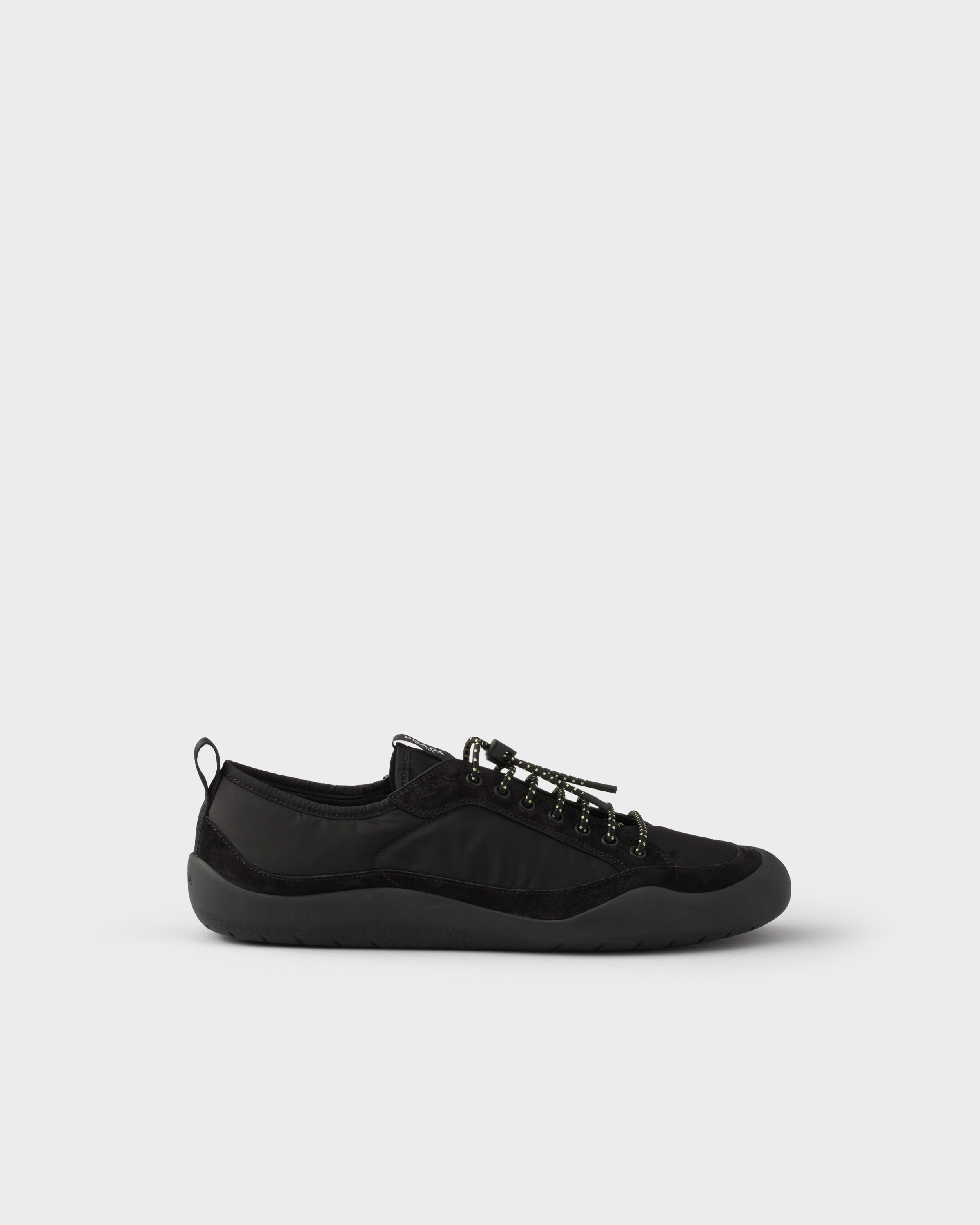 Кроссовки Speedrock из переработанного нейлона и замши Prada, черный — фото 2