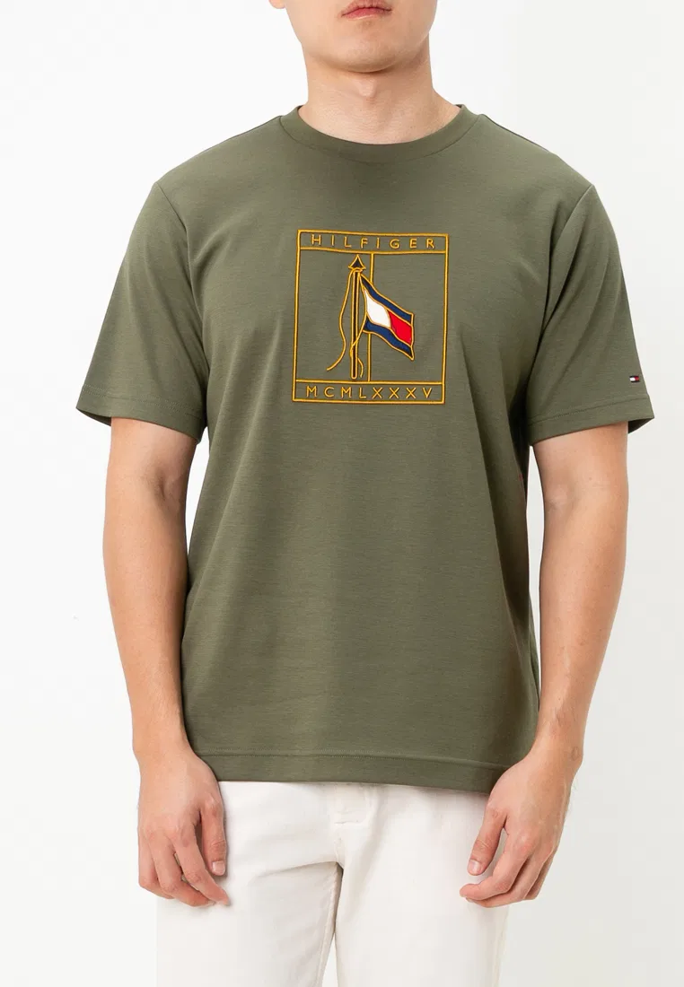 Футболка с вышивкой флага, Tommy Hilfiger