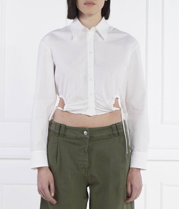

Рубашка элисеса Cropped fit Hugo, белый