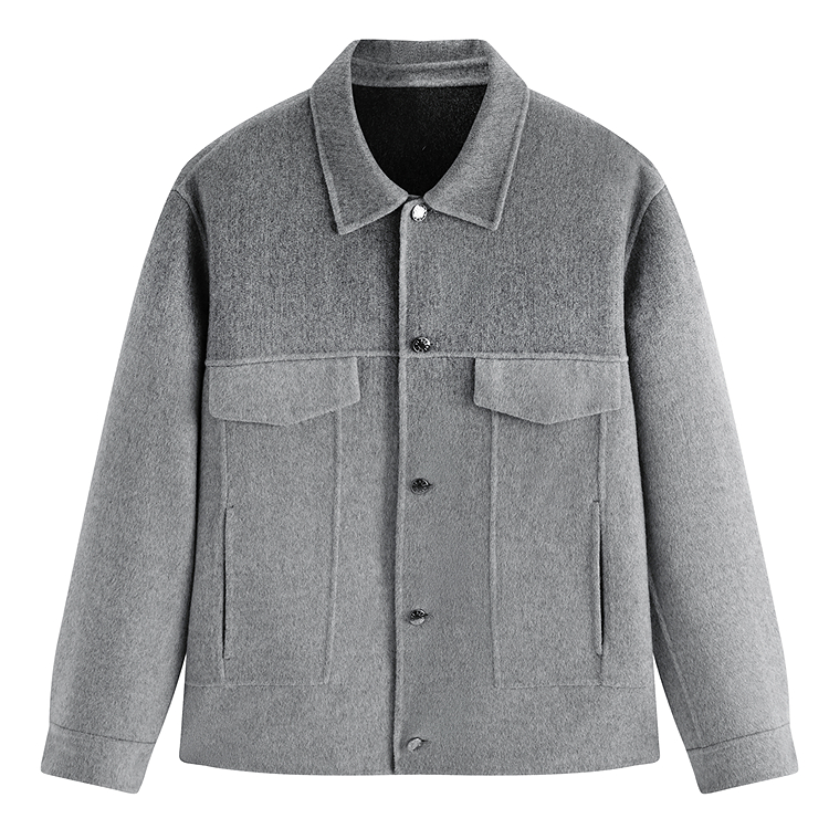 

PEACEBIRD MEN Куртка мужская Gray 1 Lapel Moderate Others