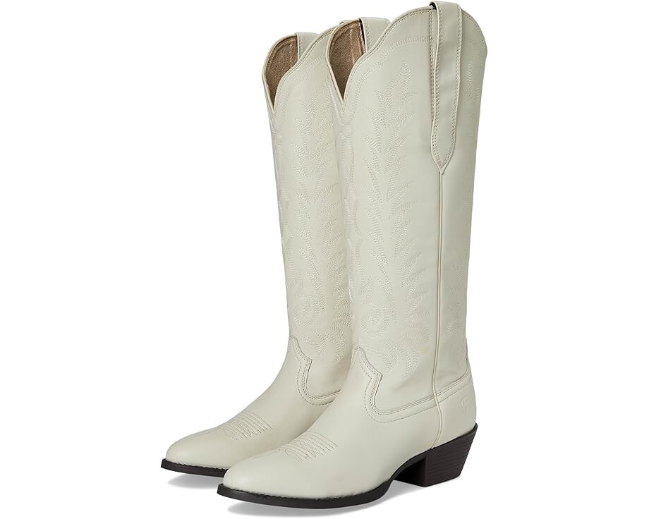 Сапоги женские Ariat Heritage R Toe Tall Stretchfit ковбойский высокие, кремовый